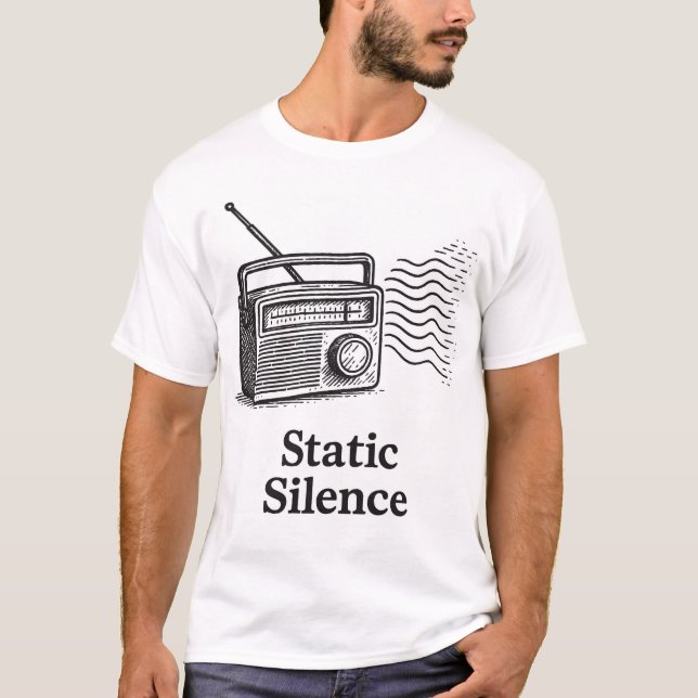 T-shirt Vintage Radi titled : Static Silent (Devant)