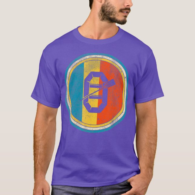 T-shirt Vintage Rafting Lover détendu (Devant)