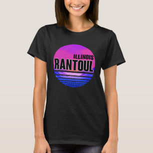T-shirt Vintage Rantoul Vaporwave Illinois