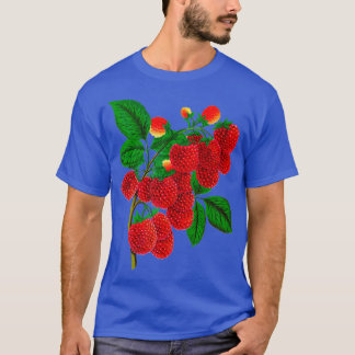 T-shirt Vintage Raspberry Botanical illustration