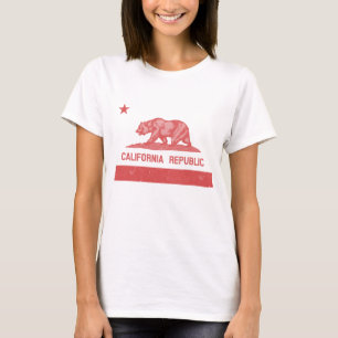T-shirt Vintage Red Star et Stripe Californie