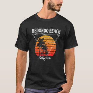 T-shirt Vintage Redondo Beach California Palm Trees CA Ret