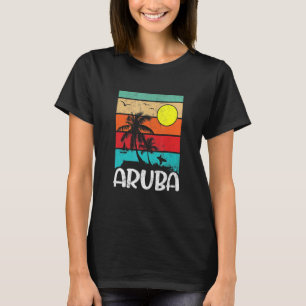 T-shirt Vintage Relaxant Tropical Aruba Distressed Sandy S