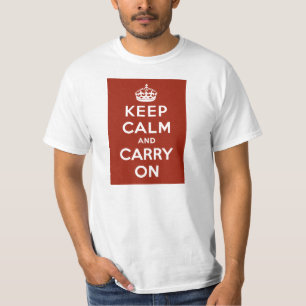 T-shirt Vintage Restez calme et poursuivez votre propagand