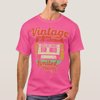 T-shirt Vintage Retro 1941 Cassette Bande Oldies Mais Good