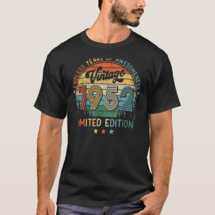 T-shirt Vintage Retro 1952 70e fête d'anniversaire