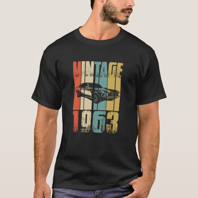 T-shirt vintage Retro 1963 (Devant)