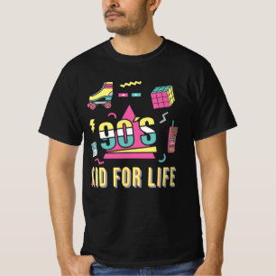 T-shirt Vintage Retro 90's Kid For Life 1990s 90s