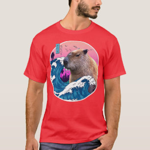 T-shirt Vintage Retro Aesthetic Japan Great Wave Wild Cute