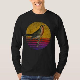 T-shirt Vintage Retro American Robin Bird