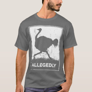 T-shirt Vintage Rétro Autruche Garçon soi-disant