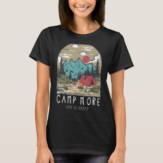 T-shirt Vintage Retro Aventure La vie est merveilleuse Cam