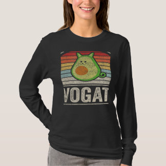 T-shirt Vintage Retro Avogato Cat Avocado Cinco De Mayo