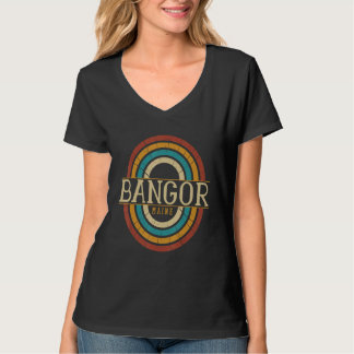 T-shirt Vintage Retro Bangor Maine ME Women Men Souvenirs