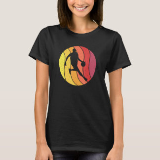 T-shirt Vintage Retro Basketball Dunk Sunset Basketball Pl