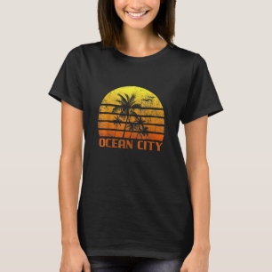 T-shirt Vintage Retro Beach Vacances Ocean City Maryland S