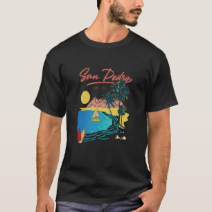 T-shirt Vintage Retro Belize San Pedro Caribbean Beach Vac