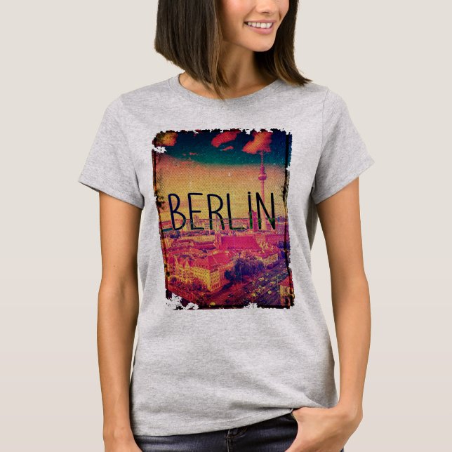 T-shirt Vintage Retro Berlin (Devant)