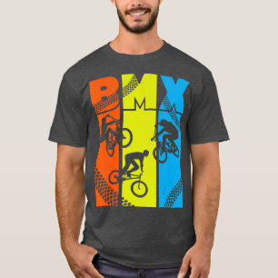 T-shirt Vintage Retro BMX  Funny BMX Rider Bicycle