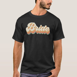 T-shirt Vintage Retro Bride Mariage Enterrement de Vie de