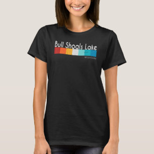 T-shirt Vintage Retro Bull Shoals Lake Mo Missouri Women M