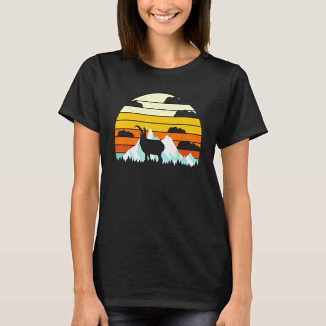 T-shirt Vintage Retro Chèvre éleveur (Devant)