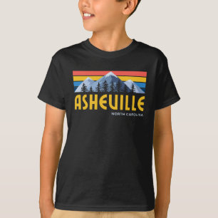T-shirt Vintage rétro des monts Asheville