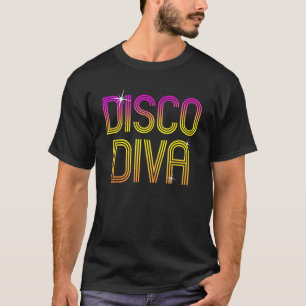 T-shirt Vintage Retro Disco Diva les années 70 80s Family