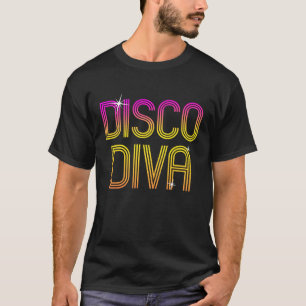 T-shirt Vintage Retro Disco Diva les années 70 80s Family