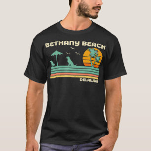 T-shirt Vintage Retro Famille Vacances Delaware Bethany Be