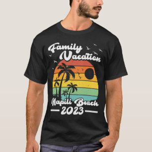 T-shirt Vintage Retro Famille Vacation 2023 Hawaii Napili 
