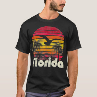 T-shirt Vintage Retro Florida Beach les années 70 80s Styl