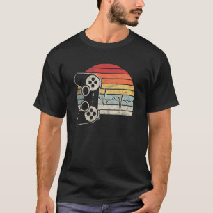 T-shirt Vintage Retro Gamer Heartbeat Jeux Vidéo Jeu E