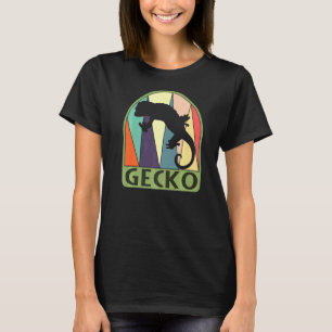 T-shirt Vintage Retro Gecko Lizard Sleker Maman Papa Enfan