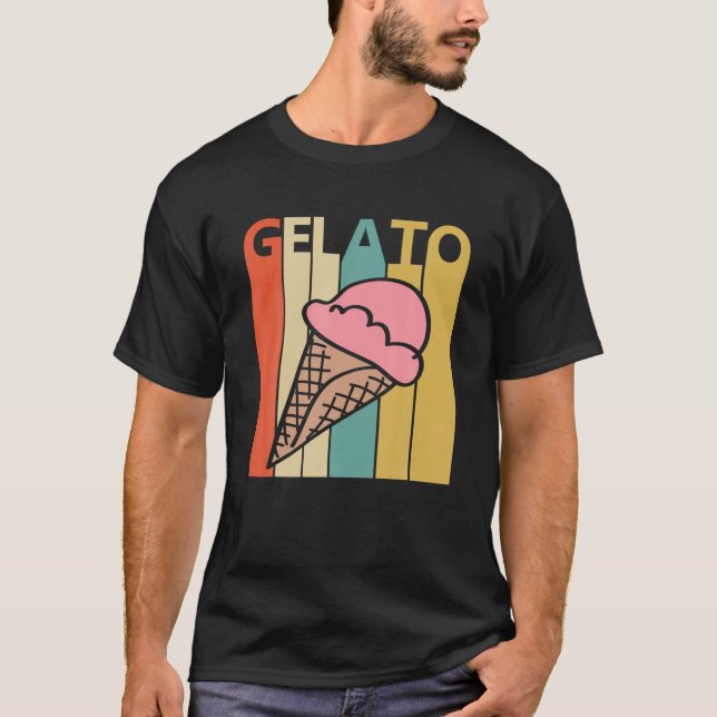 T-shirt vintage Retro Gelato (Devant)