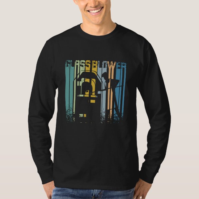 T-shirt Vintage Retro Glassblower (Devant)