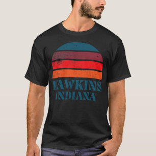 T-shirt Vintage Retro Hawkins Indiana 3