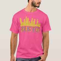 Vintage Retro Houston Texas Skyline