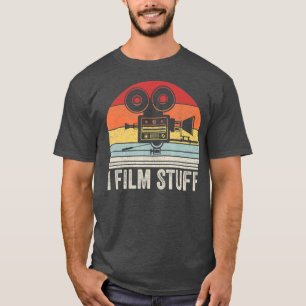 T-shirt Vintage Retro I Film Stuff Chemise cinéaste Cadea