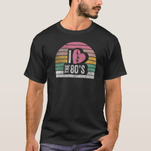 T-shirt Vintage Retro I Love Le costume des années 80 90's