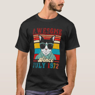 T-shirt Vintage Rétro Incroyable Depuis Juillet 1972 Migno