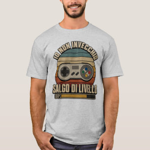 T-shirt Vintage Retro Italien Joueur Niveau Supérieur