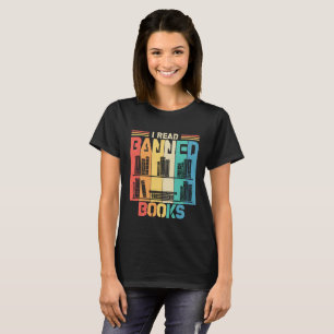 T-shirt Vintage Retro J'Ai Lu Des Livres Interdits Pour Lo