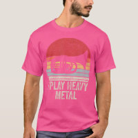 Vintage Retro Je Joue Lourde Chemise en Métal Funn