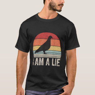 T-shirt Vintage Retro Je Suis Un Mensonge Chemise Oiseau N