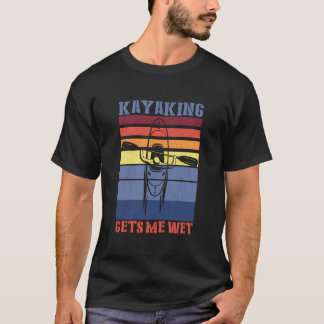 T-shirt Vintage Retro Kayaking M'Accueille