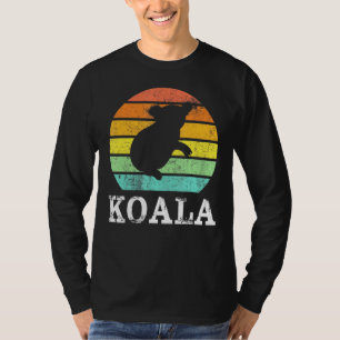 T-shirt Vintage Retro Koala Sunset Silhouette Animal Tee