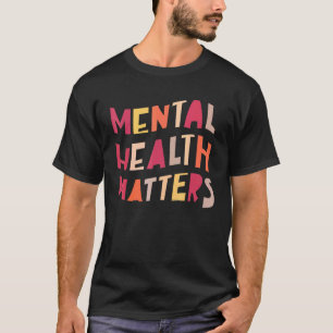 T-shirt Vintage Rétro La Santé Mentale Compte Le Cerveau H