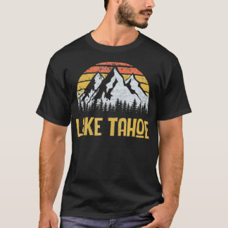 T-shirt Vintage Retro Lake Tahoe California Nevada T 