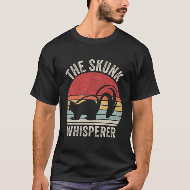 T-shirt Vintage Rétro Le Whisperer Skunk (Devant)